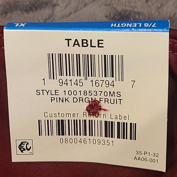 NWT IDEOLOGY 7/8 Length High Rise Pink Leggings with Side Pockets Size XL - Picture 8 of 14